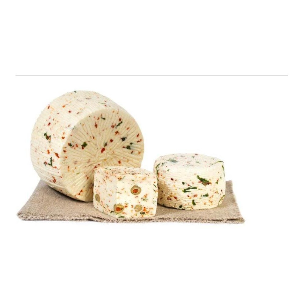 Formaggio Primo Sale Ghiotto (rucola, peperoni, olive)