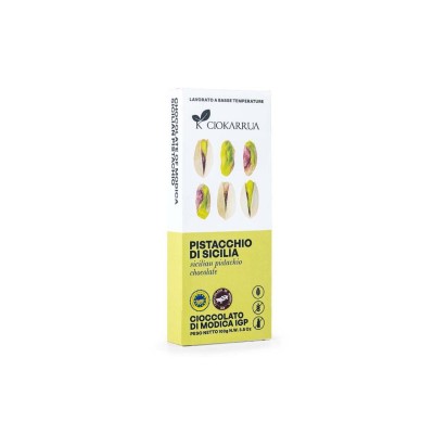 Schokolade „Modica IGP“ – Pistazien aus Sizilien (100 g)