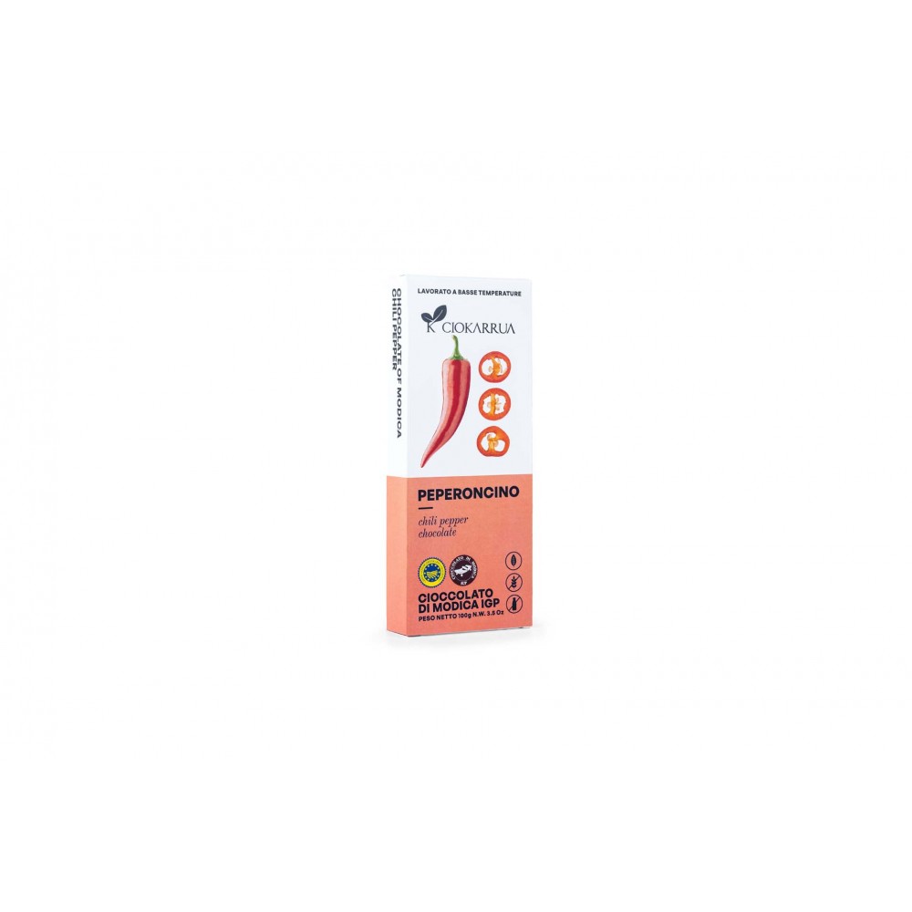 Cioccolato Modica IGP- Peperoncino (100g)