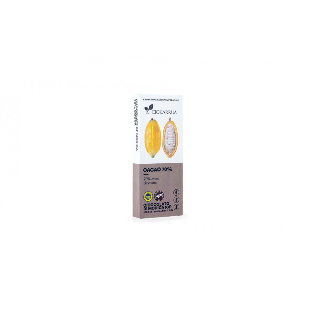 Cioccolato Modica IGP- Cacao al 70% (100g)