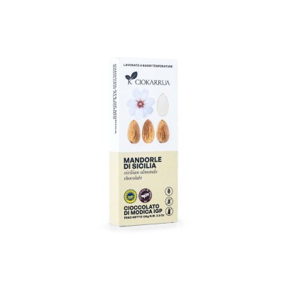 Schokolade „Modica IGP“ – Sizilianische Mandeln (100 g)
