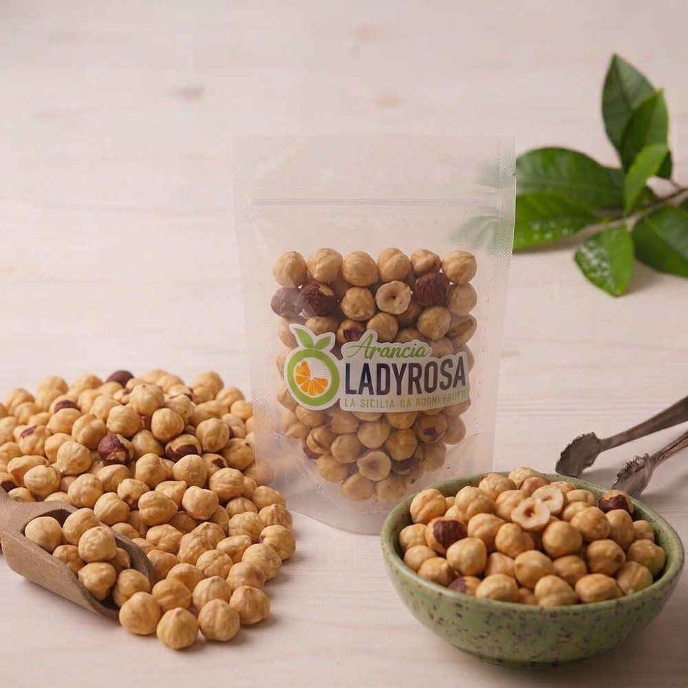 Geschälte und geröstete Haselnüsse (500 g)